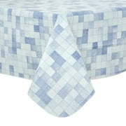 Buffalo Plaid Tablecloth 52x70 inch Plastic Checkered Vinyl Tablecloth with Flannel Backing Party Table Cloth 100% Oilcloth Waterproof Tablecloth