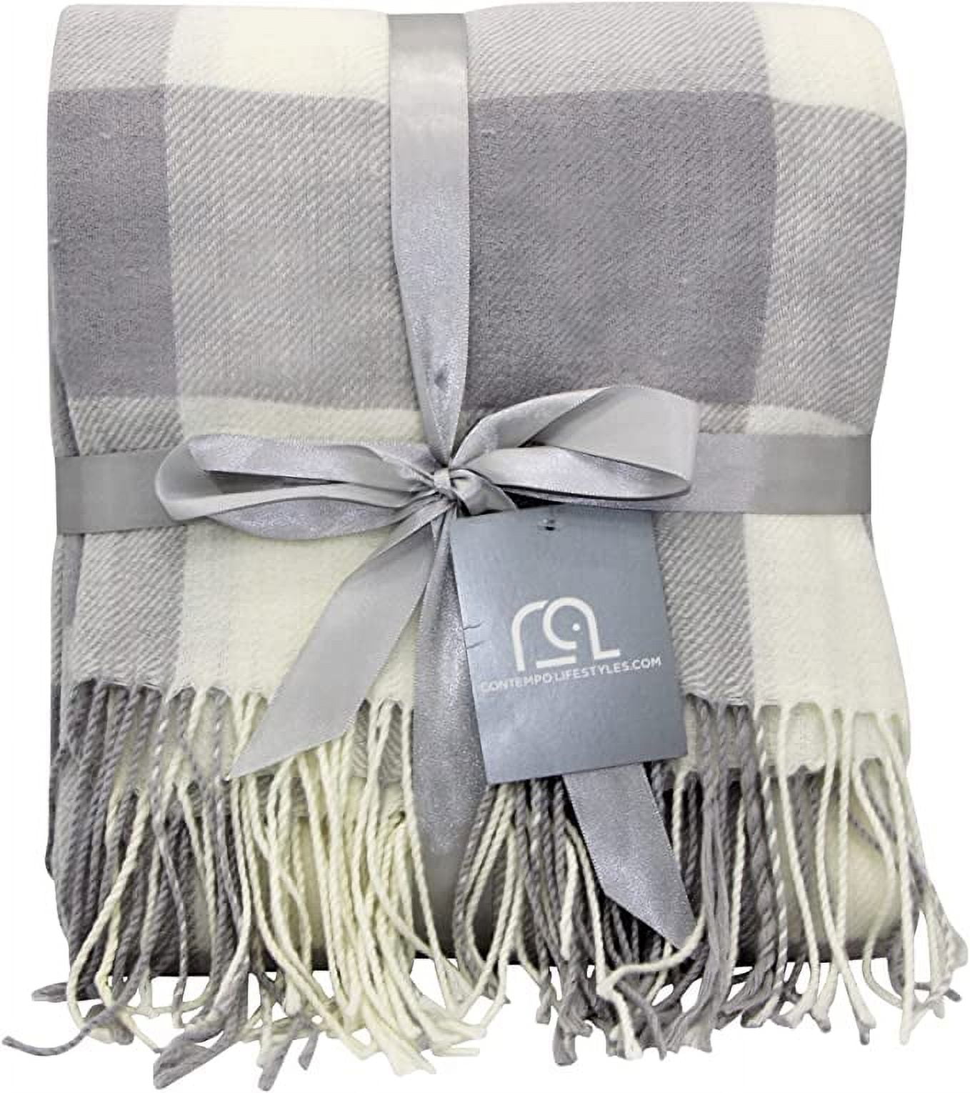 Buffalo Plaid Throw Blanket by Contempo Lifestyles 50 x 60 Inch