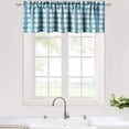 thumbnail image 1 of Buffalo Plaid Valance Curtain, Rod Pocket Gingham Thick Yarn Dyed Short Curtain Valance, 1 of 7