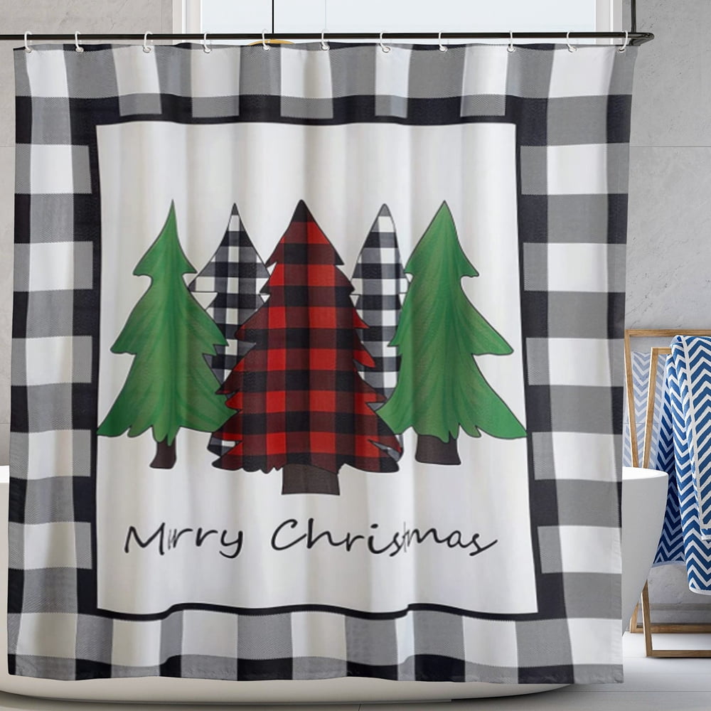 Cozy Buffalo Plaid Christmas Bathroom Decor Ideas for a Festive Holiday Touch
