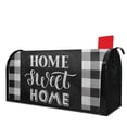 thumbnail image 1 of Buffalo Plaid Welcome Mailbox Covers Magnetic Letter Box Wrap Standard Size 21x18 Inch Mailbox Decor Post Letter Box Decoration for Outdoor Garden Yard, 1 of 5