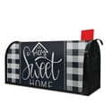 thumbnail image 1 of Buffalo Plaid Welcome Mailbox Covers Magnetic Letter Box Wrap Standard Size 21x18 Inch Mailbox Decor Post Letter Box Decoration for Outdoor Garden Yard, 1 of 5