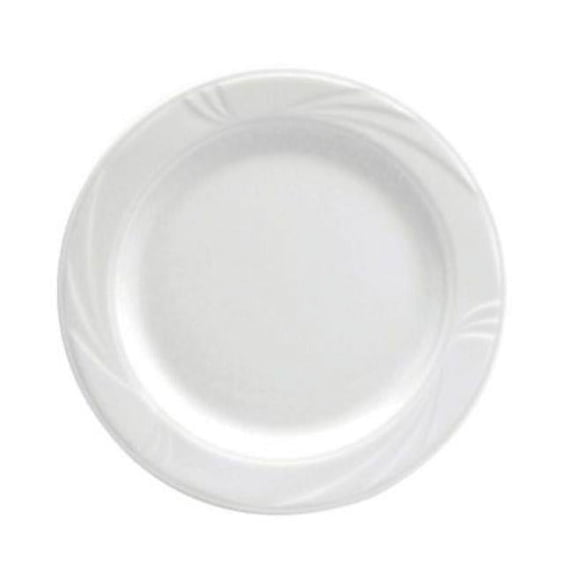 Buffalo R4510000163 12 in. Arcadia White Porcelain Plate