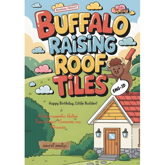 Mindful & Clever Creatures: Bilingual Em Buffalo Raising Roof Tiles: A Heartwarming Animal Fable About Teamwork and Kindness, (Paperback)