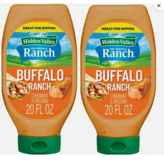 Buffalo Ranch Topping and Dressing, 2 Bottles, 20 oz