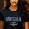 Buffalo Rhinestone . Game Day Football . Ladies and Gentlemens Football