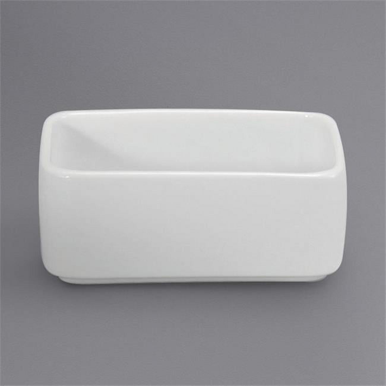 Buffalo Rolled Edge Porcelain Sugar Packet Holder, Cream White