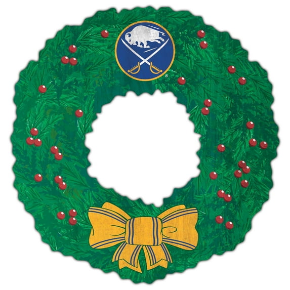 Buffalo Sabres 16'' Team Wreath Sign