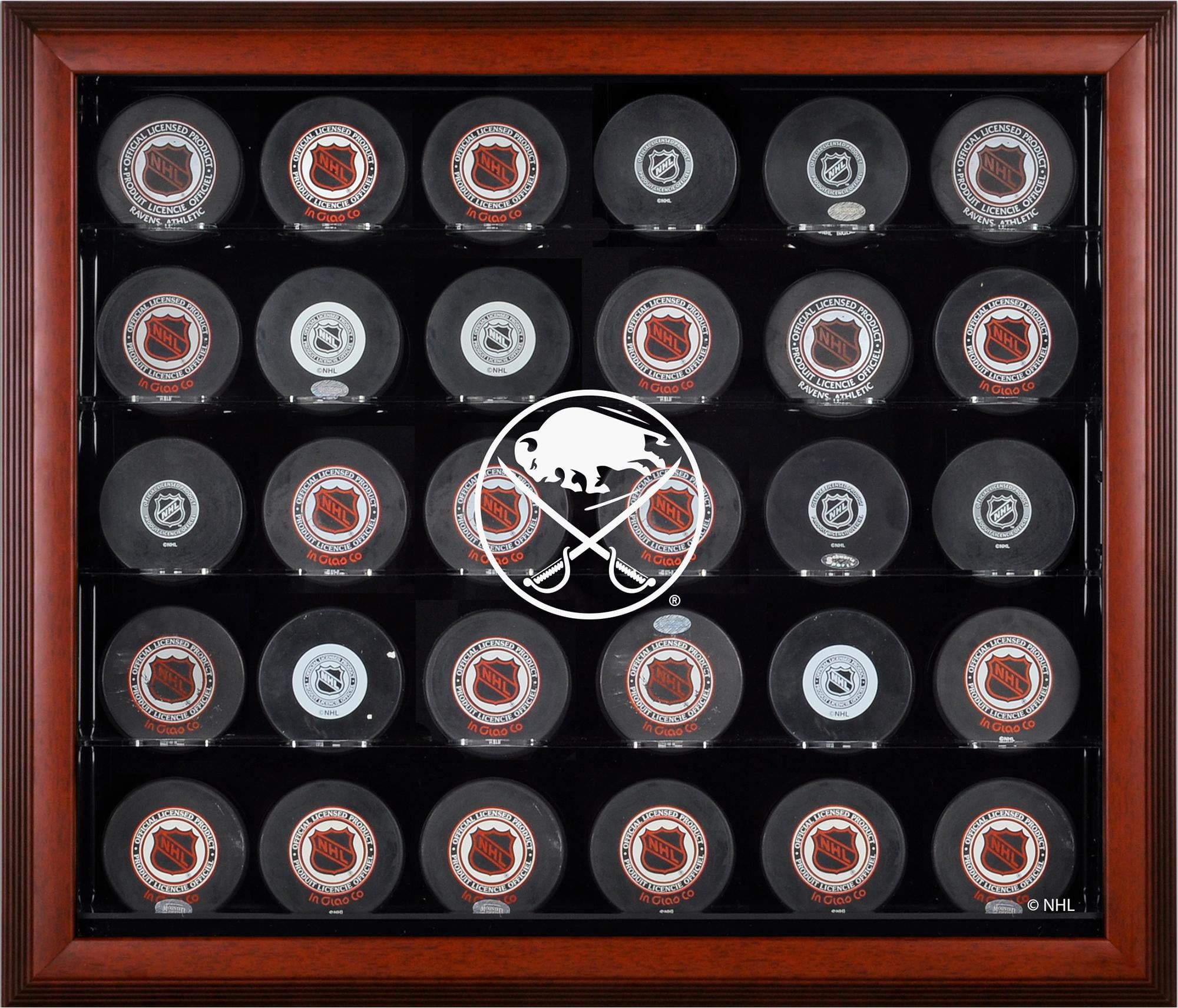 Buffalo Sabres (2020-Present) 30-Puck Mahogany Display Case
