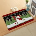 Buffalo Snowman Antifatigue Kitchen Bath Door Mat Cushioned Runner Rug