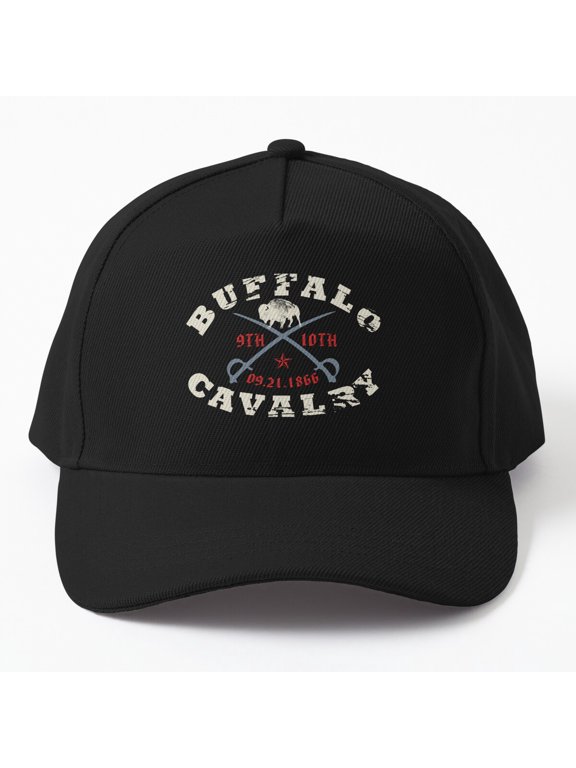 Buffalo Soldiers Cavalry Baseball Cap, Historic Mounted Military Unit Tribute Design Hat