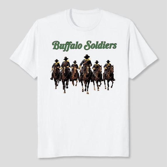 Buffalo Soldiers Shirt, African American History, Men's And Women's Graphic Tee 100% Cotton by TBun, Full Sizes S-5XL