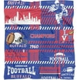 thumbnail image 1 of Buffalo Splicing Travel Throw Blanket Gift for Men Women,Flannel Buffalo Blanket for Sofa Bed Sofa Living Room Chair,Football Team Throw Blanket 50"x60", 1 of 5