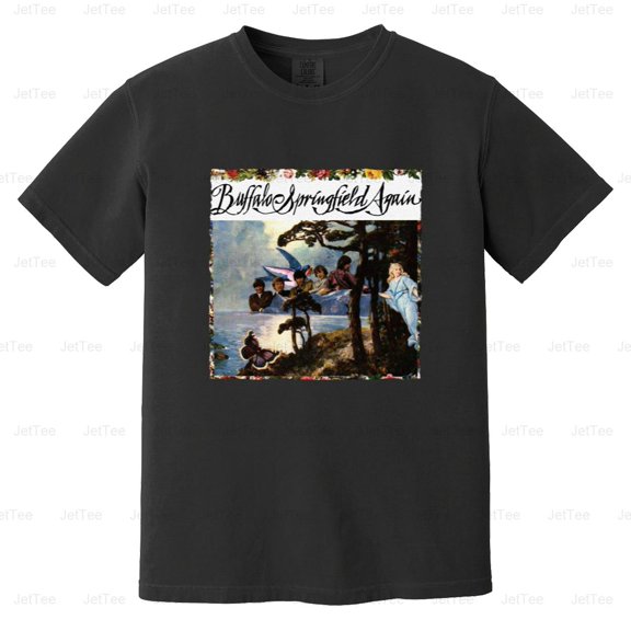 Buffalo Springfield Again Vintage Retro Music Folk Rock Band Classic Comfort Color T-Shirt Unisex, up to 4XL
