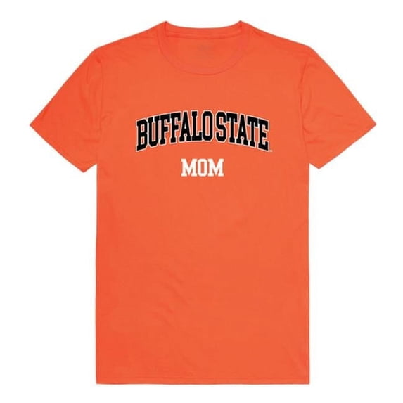 Buffalo State College College Mom T-Shirt, Orange - Medium