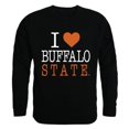 thumbnail image 1 of Buffalo State College I Love Crewneck T-Shirt, Black - Large, 1 of 1