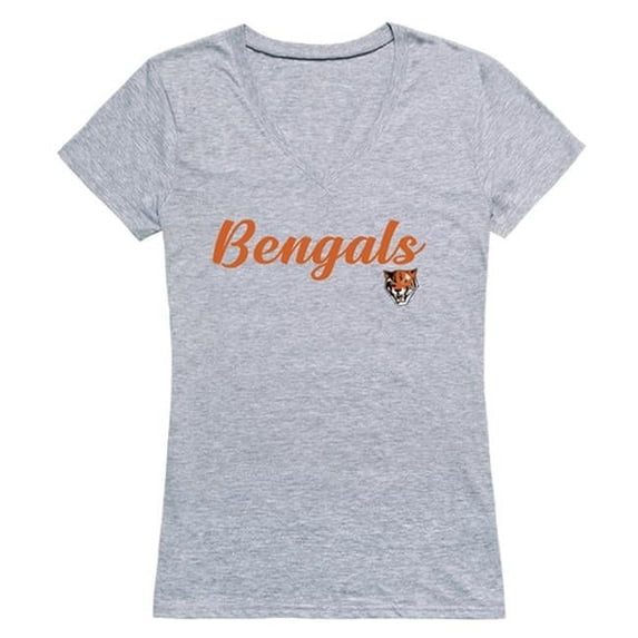 Buffalo State College Womens Script T-Shirt, Heather Gray - Extra Large