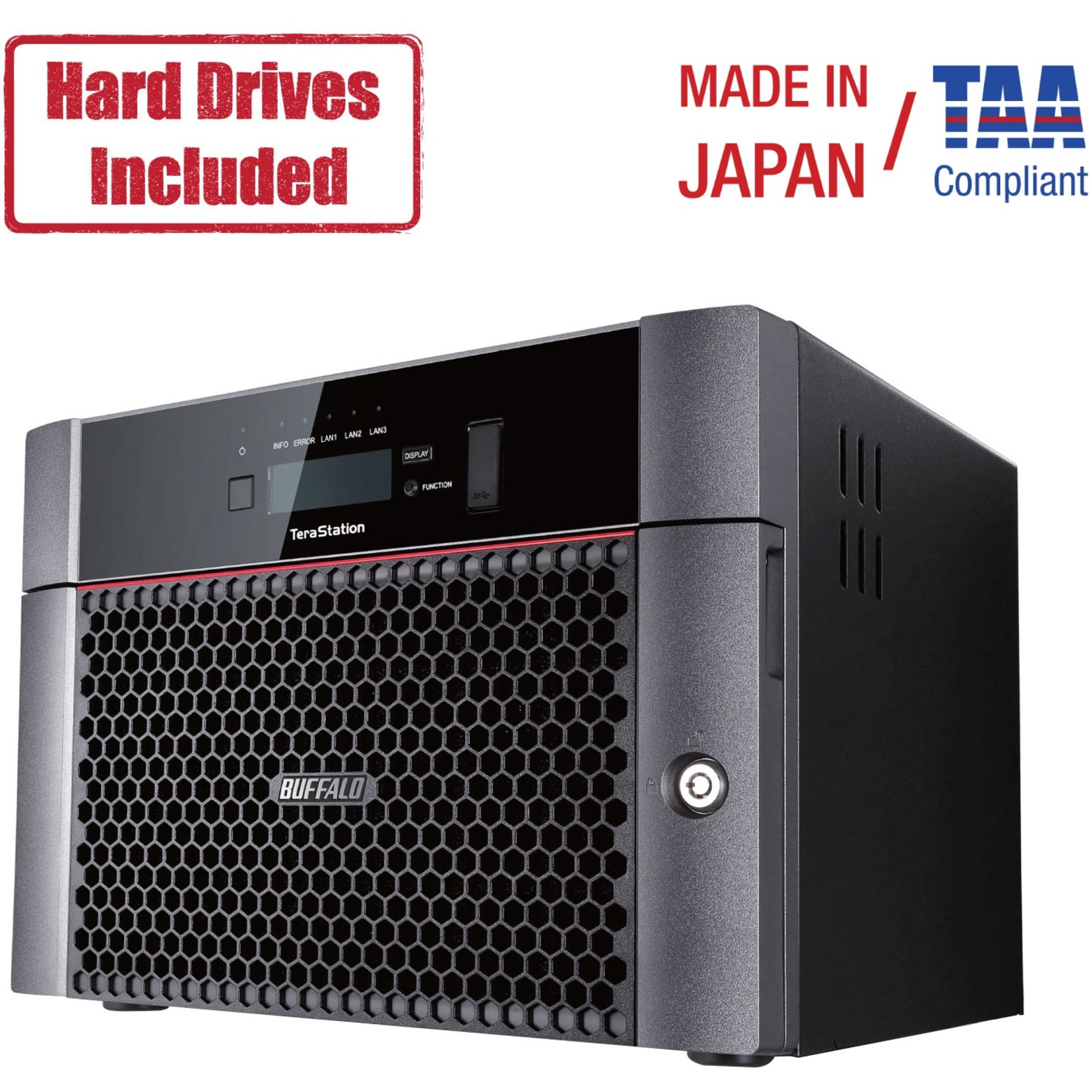 Buffalo TeraStation 16TB 5810DN 8-Bay NAS Server (4 x 4TB)
