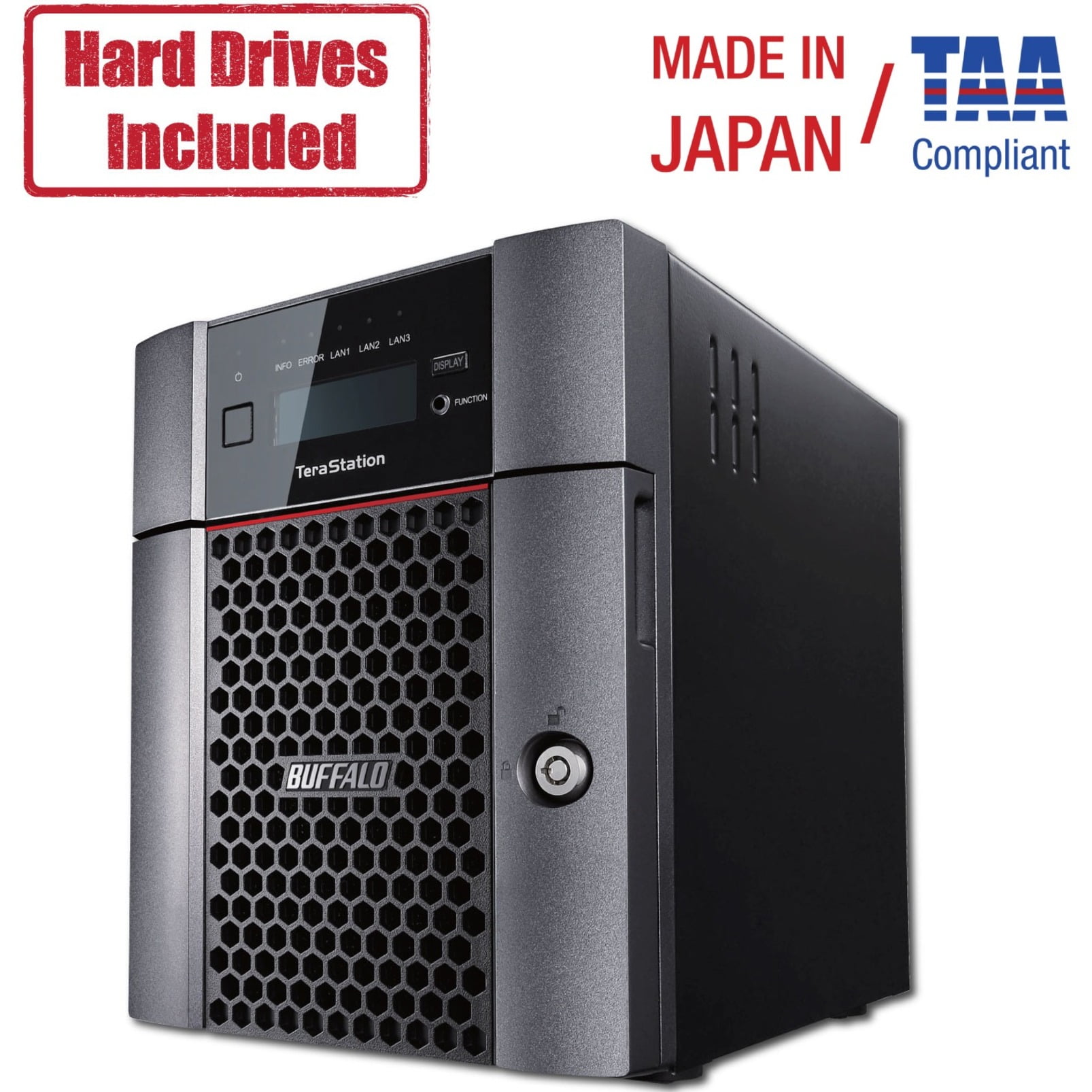 Buffalo TeraStation 5010, Annapurna Labs Alpine AL-314, 4GB RAM, 4TB HDD,  5410DN - Walmart.com