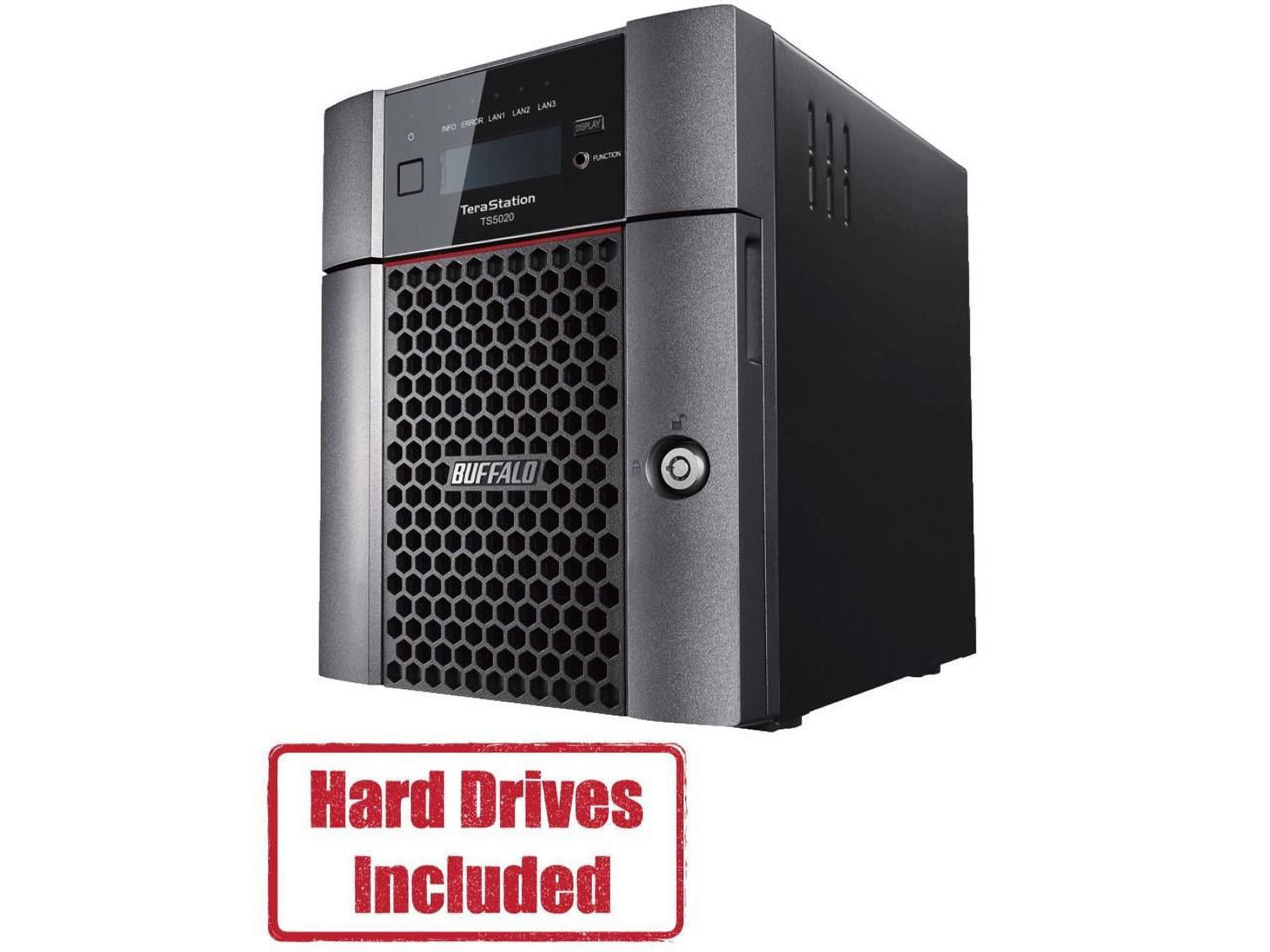 BUFFALO TeraStation 5420DN 4-Bay Secure Business Desktop NAS 16TB (4x4TB) w/ Hard Drives Included - Alpine Quad-core (4 Core) 2 GHz - 4 x HDD Supported - 4 x HDD Installed - 16 TB Installed HDD Cap...