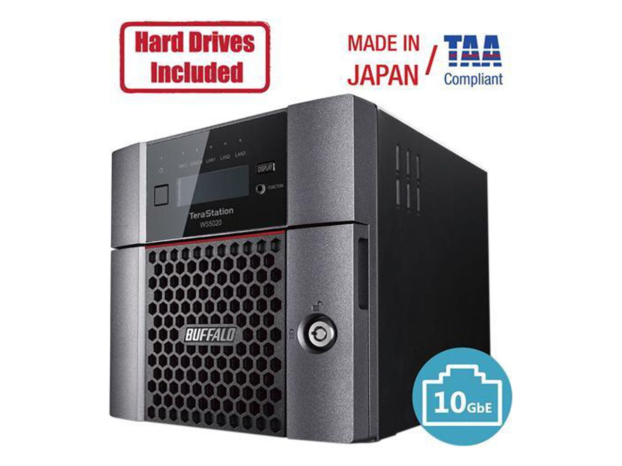 Buffalo TeraStation WS5420DN Windows Server IoT 2019 Standard 32TB 4 ...