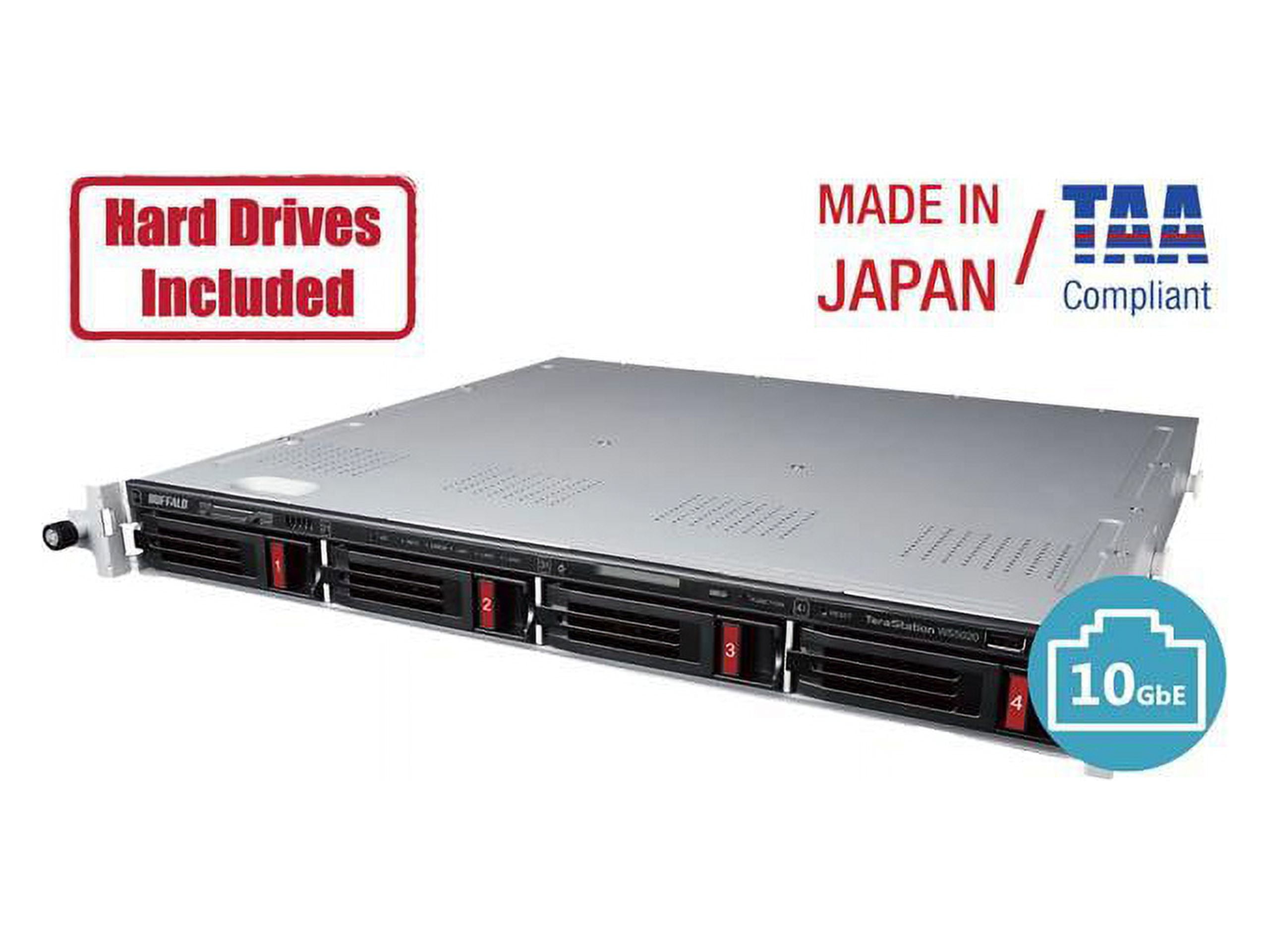 バッファロー WS5420RN16W9 TeraStation WS IoT2019 ラックマウント4ベイ 16TB 目安在庫=△ HDD4TBx3 Seagate NAS BUFFALO TeraStation WS5420RN16W9 tera テラ