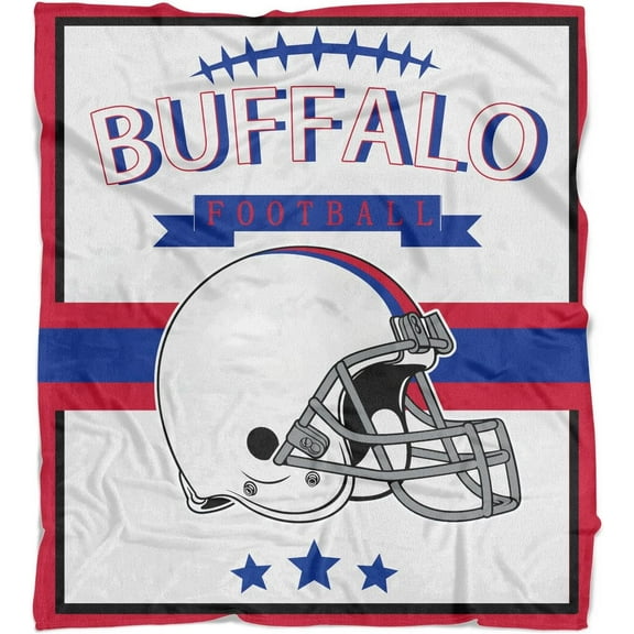 Buffalo Throw Blanket Gift for Men Women,Blanket for Sofa Bed Sofa Living Room Chair,Football Team Throw Blanket 50X60 Inches.