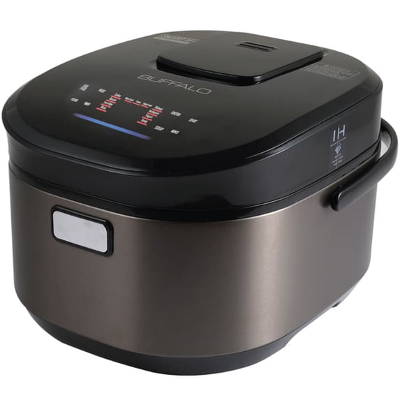 Buffalo Titanium Grey IH SMART COOKER, Rice Cooker and Warmer, 1.8L, 10 cups of rice, Non-Coating inner pot, Efficient, Multiple function, Induction Heating (10 cups)