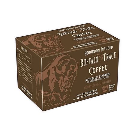 Buffalo Trace Bourbon Flavored Coffee for Single Serve Coffee Makers 10-Count