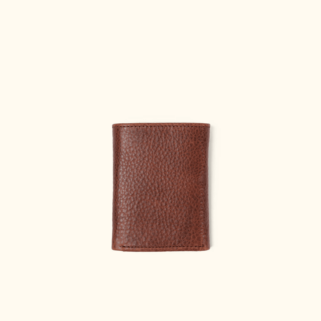 Buffalo Trails Full Grain Genuine Leather Tri Fold Wallet