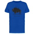 thumbnail image 1 of Buffalo Wander Silhouette T-Shirt Men -Image by Shutterstock, Male XX-Large, 1 of 2