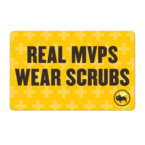 Buffalo Wild Wings $25 Thank You Scrubs eGift Card [Email Delivery]