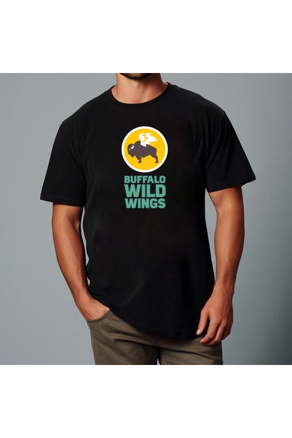 Buffalo Wild Wings Logo Fan Favorite Casual T Shirt B Dubs Sports Bar Chicken Wings V40616, for men & women, up to size 5XL