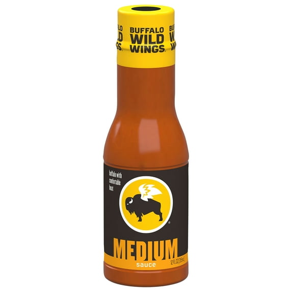 Buffalo Wild Wings Medium Buffalo Sauce, 12 fl. oz. (Pack of 6)