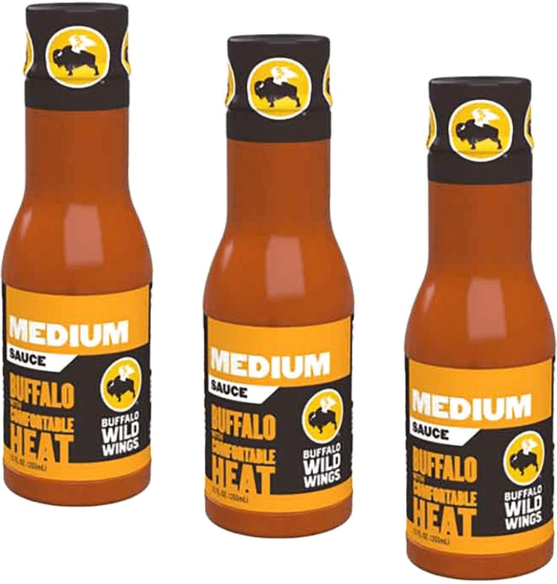 Buffalo Wild Wings Medium Buffalo Sauce, 3Pack 12 fl. oz. Bottles