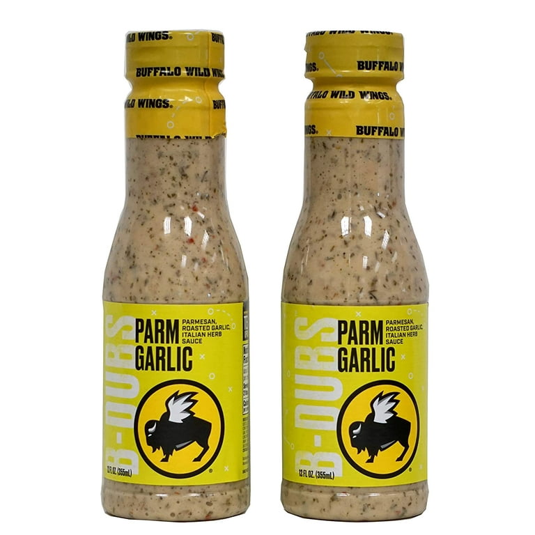 Buffalo Wild Wings Parmesan Garlic Sauce, Pack, 12 fl oz Bottles