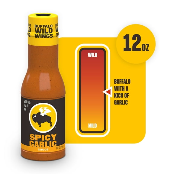 Buffalo Wild Wings Spicy Garlic Buffalo Sauce, 12 fl. oz.