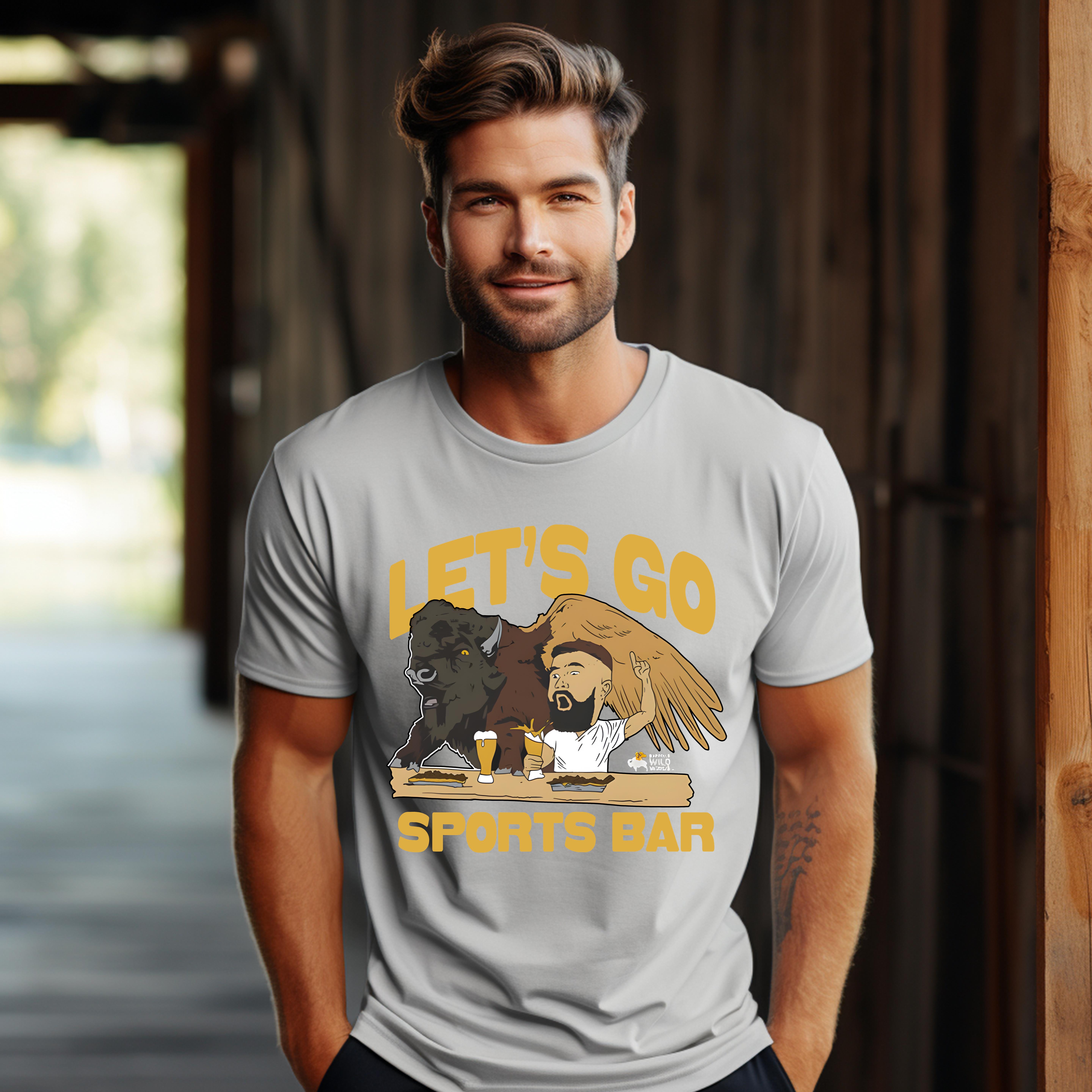 Buffalo Wild Wings x Jason Kelce Let’s Go Sports Bar T shirts Up To 4XL