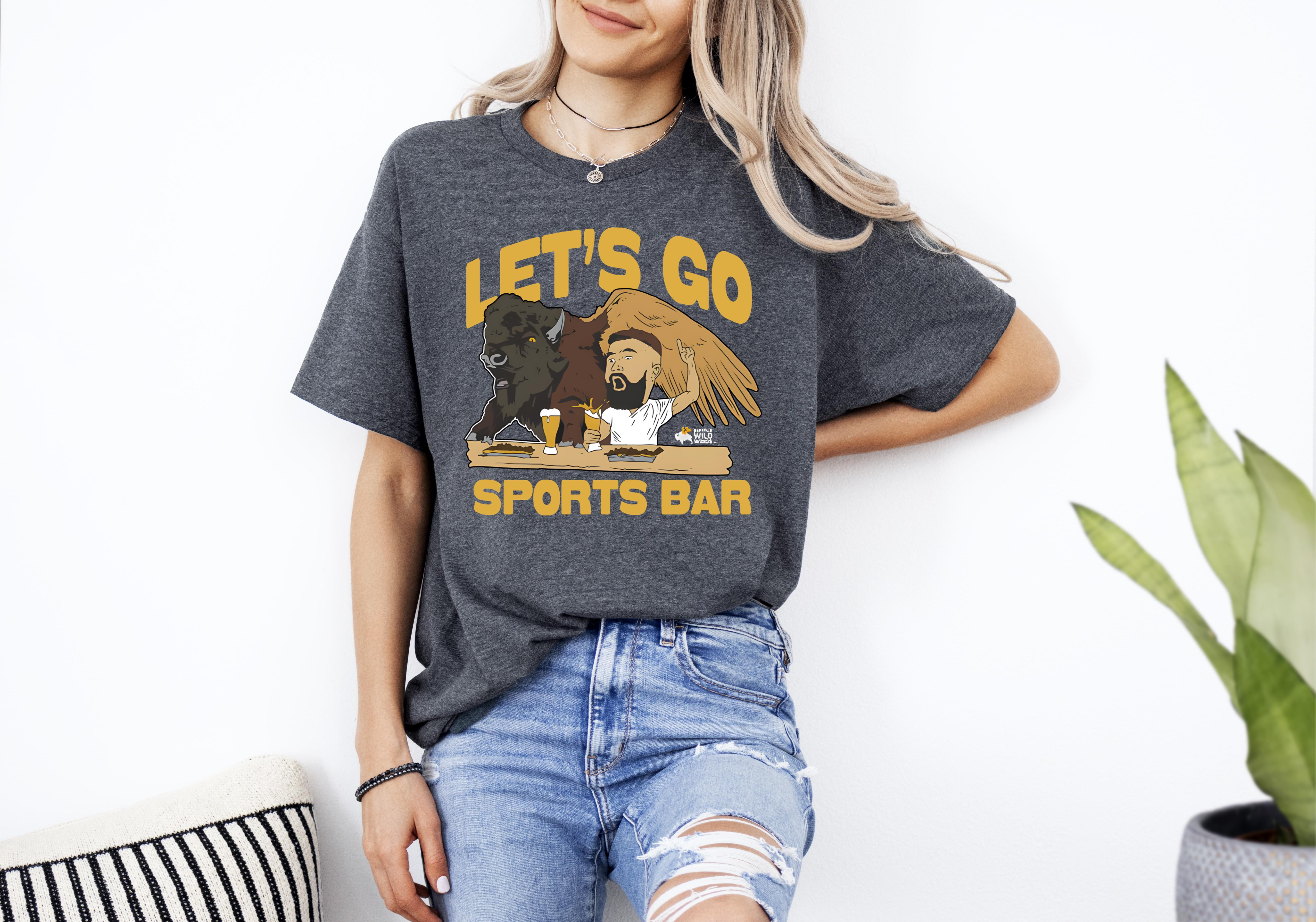 Buffalo Wild Wings x Jason Kelce Let’s Go Sports Bar T shirts Up To 4XL