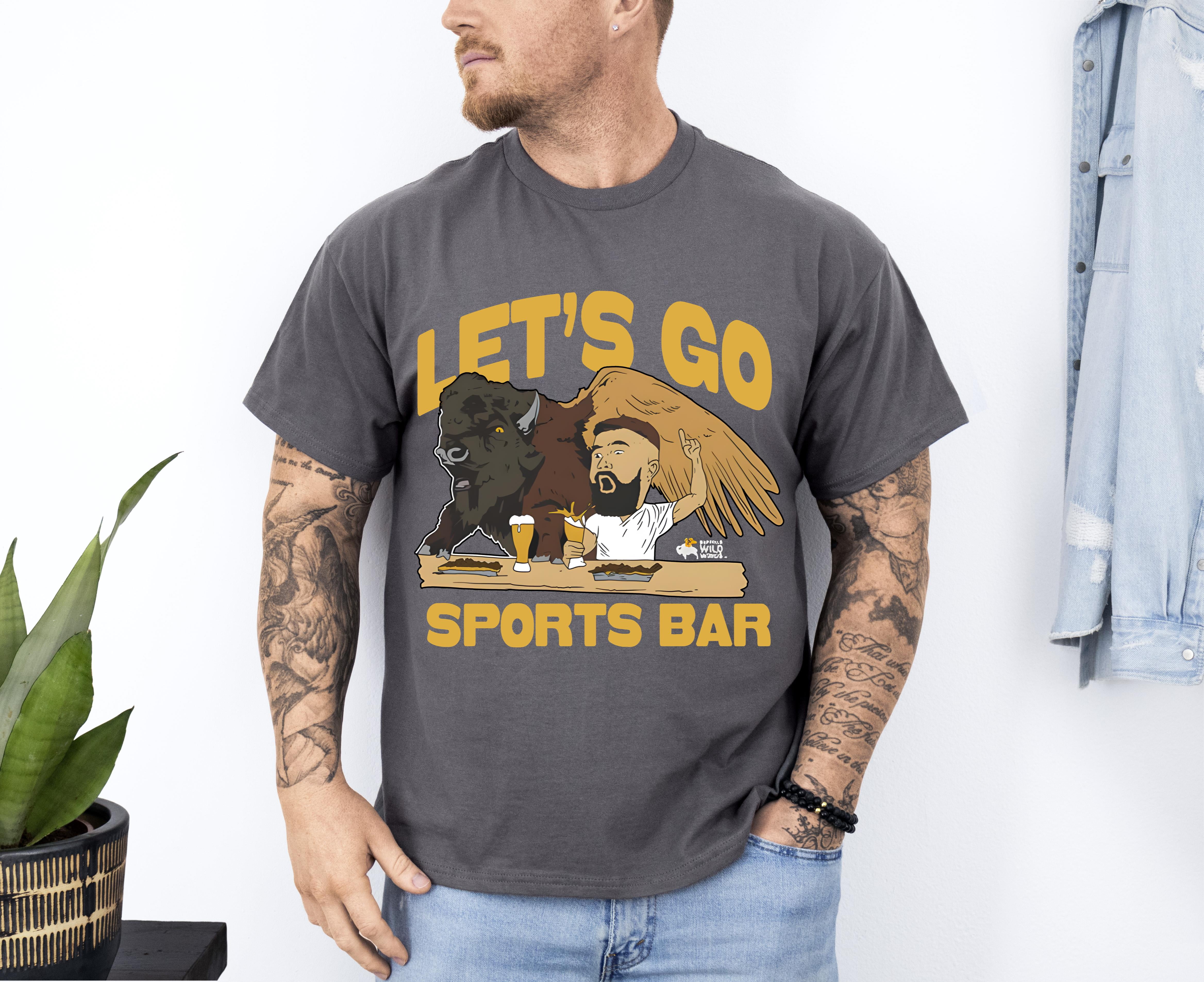 Buffalo Wild Wings x Jason Kelce Let’s Go Sports Bar T shirts Up To 4XL