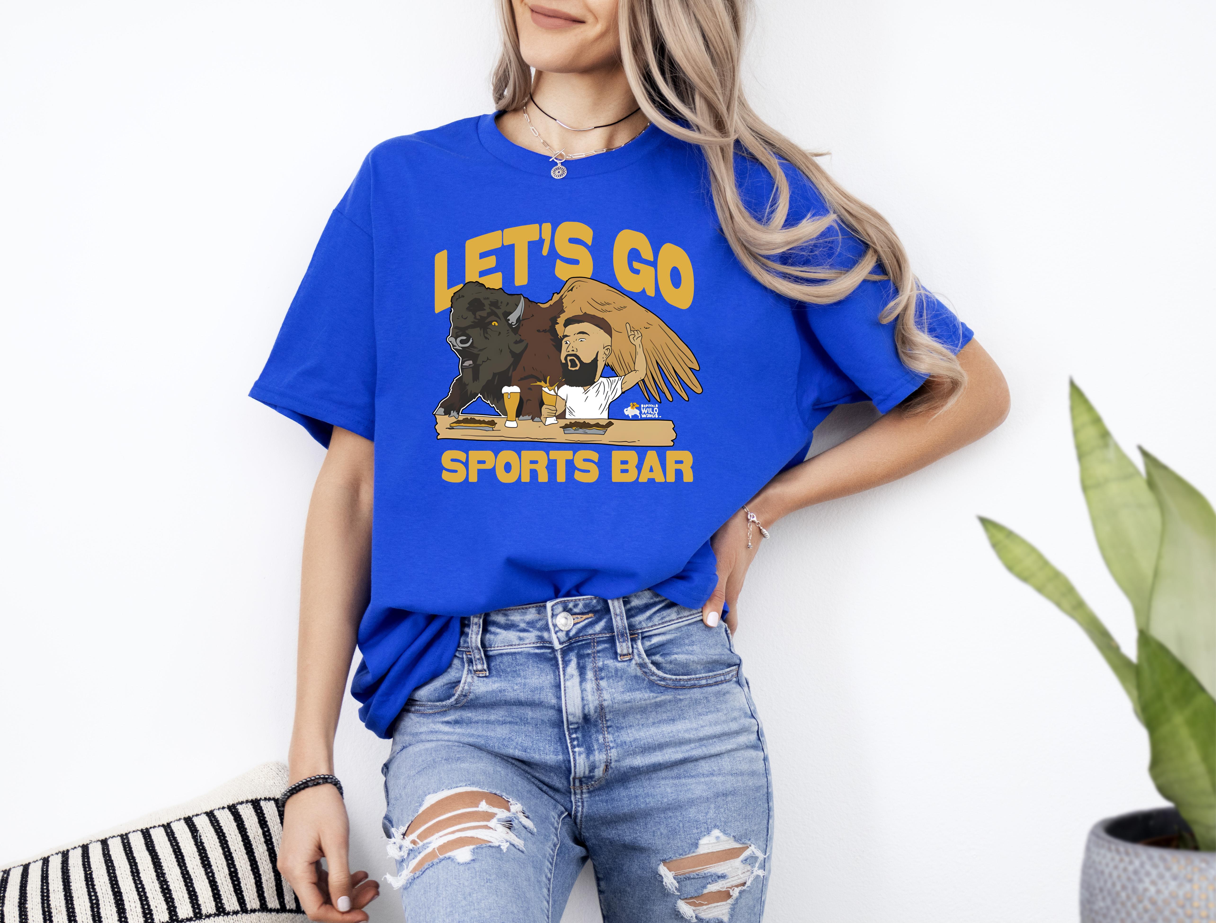 Buffalo Wild Wings x Jason Kelce Let’s Go Sports Bar T shirts Up To 4XL