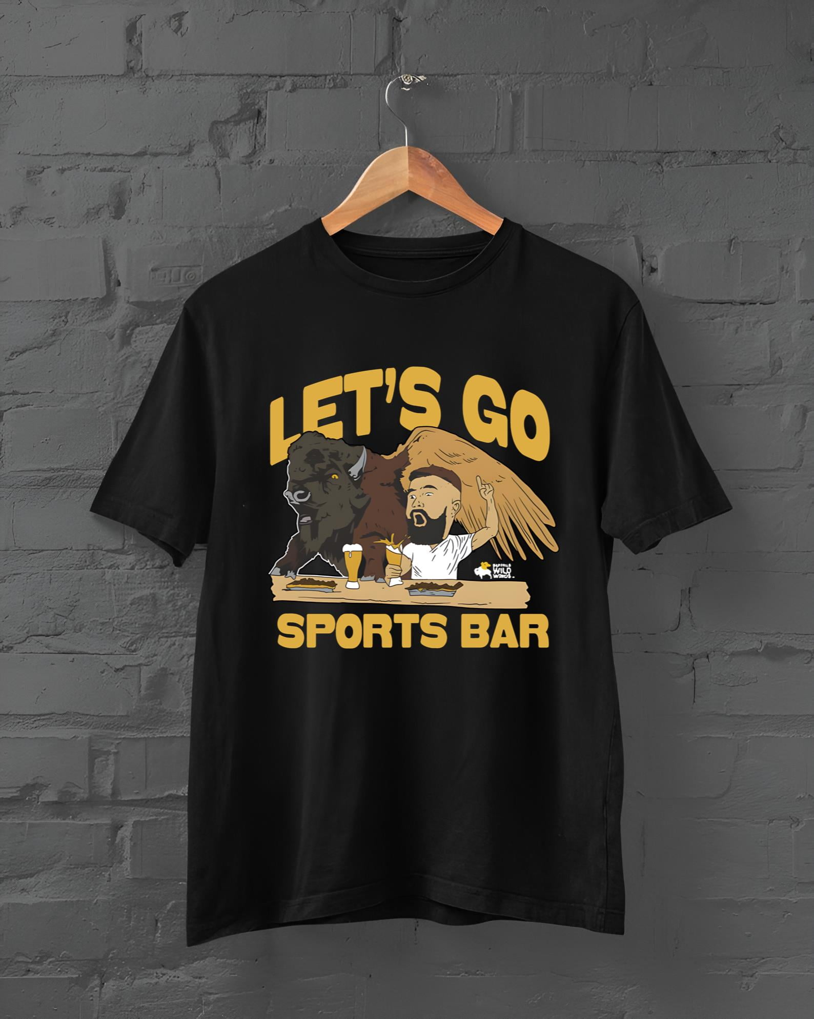 Buffalo Wild Wings x Jason Kelce Let’s Go Sports Bar T shirts - Walmart.com