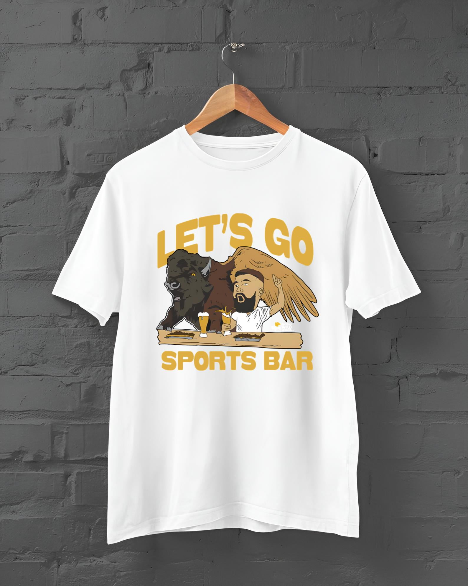 Buffalo Wild Wings x Jason Kelce Let’s Go Sports Bar T shirts