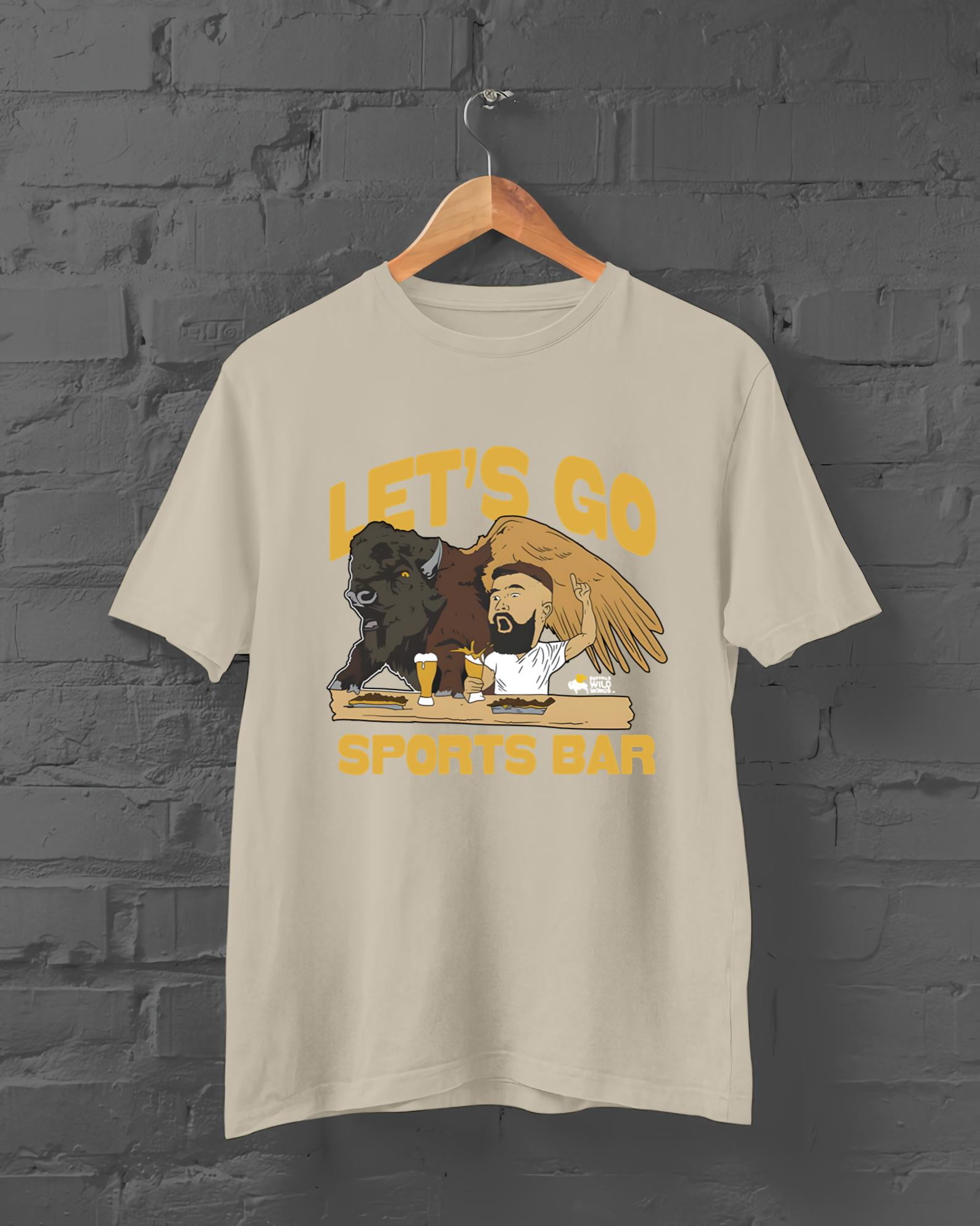 Buffalo Wild Wings x Jason Kelce Let’s Go Sports Bar T shirts