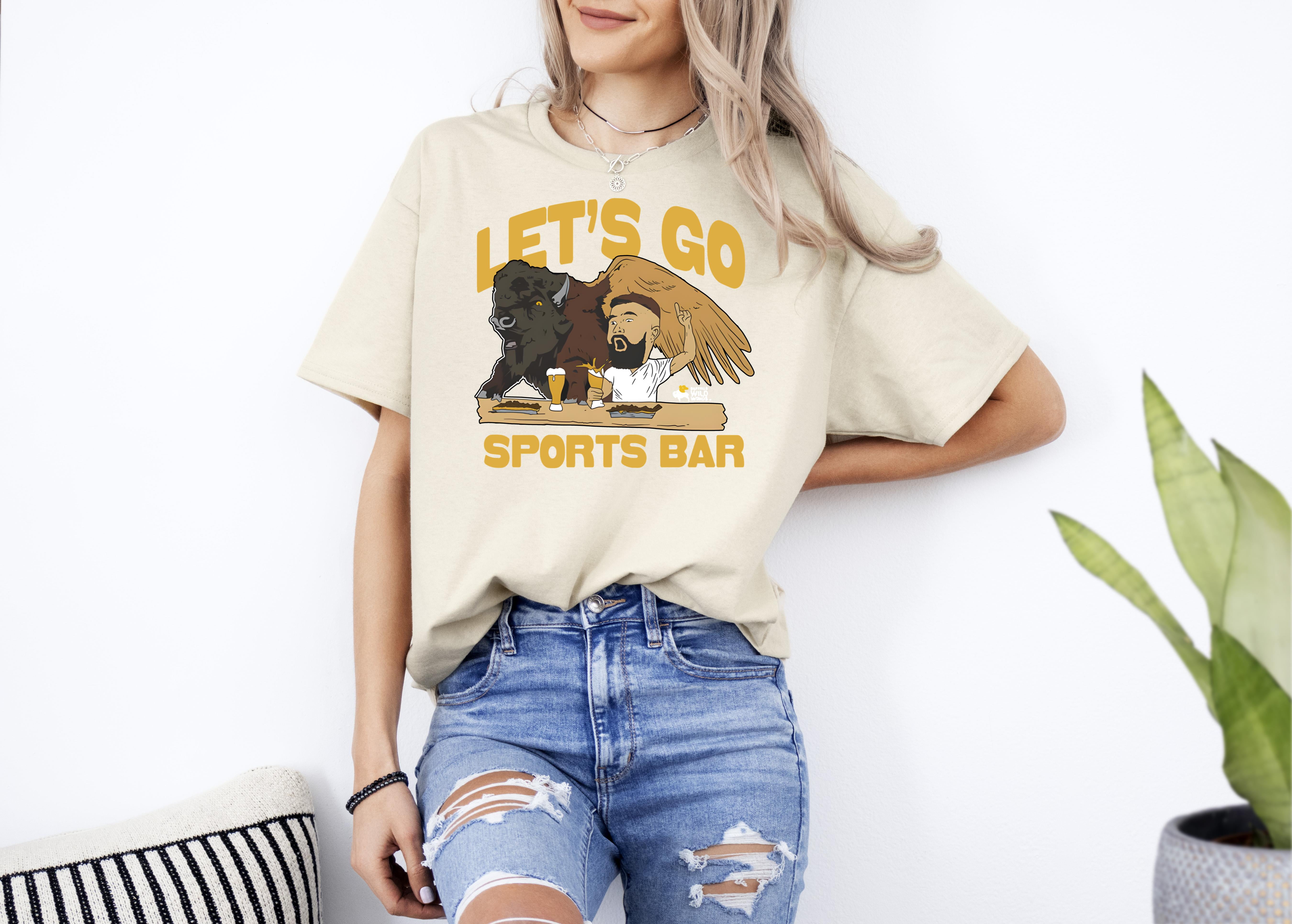Buffalo Wild Wings x Jason Kelce Let’s Go Sports Bar UNISEX T shirts Up