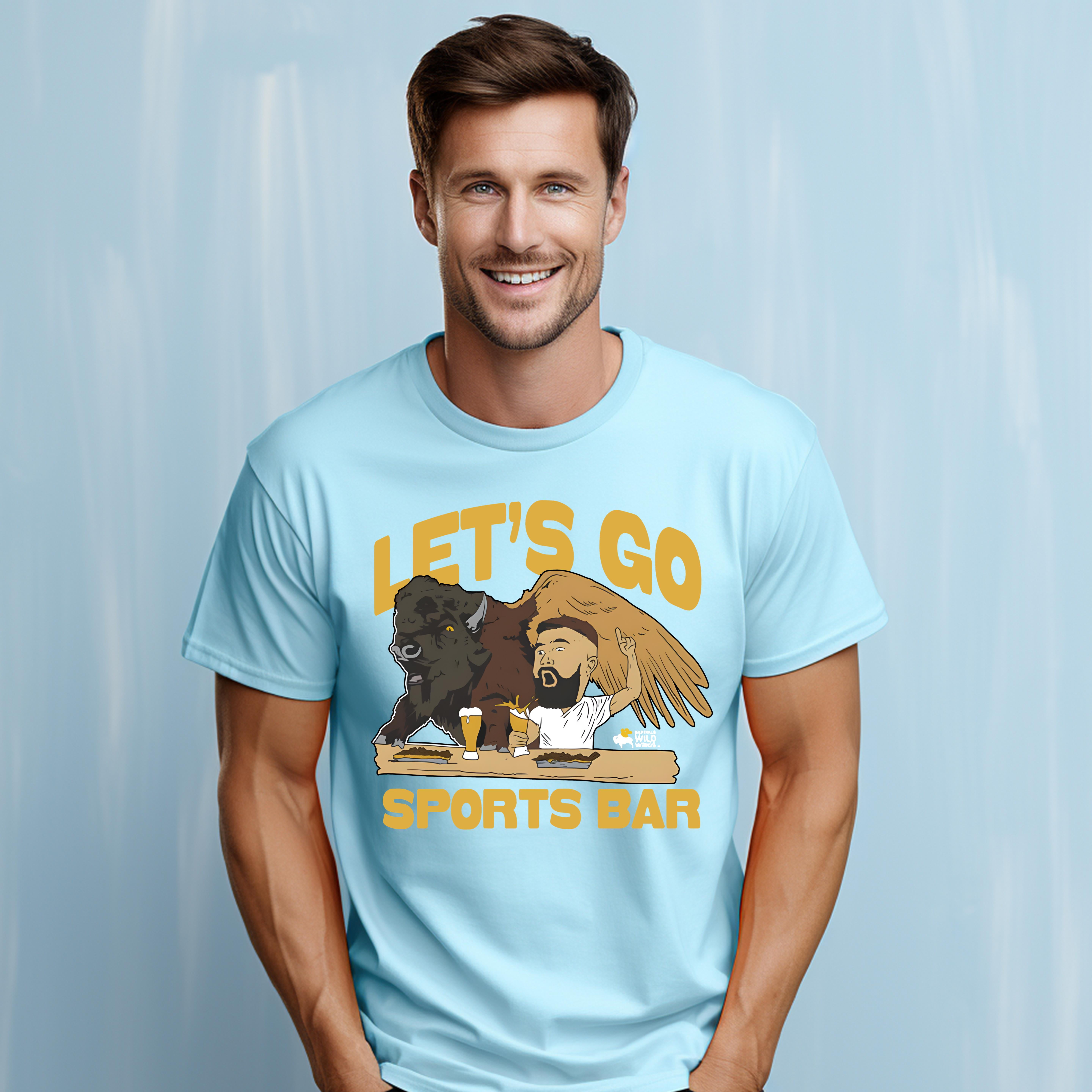 Buffalo Wild Wings x Jason Kelce Let’s Go Sports Bar UNISEX T shirts Up