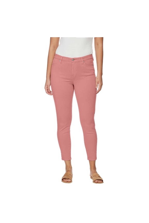 Buffalo Women's High Rise Soft Stretch Tencel Blend Ankle Pants-Pink / 8