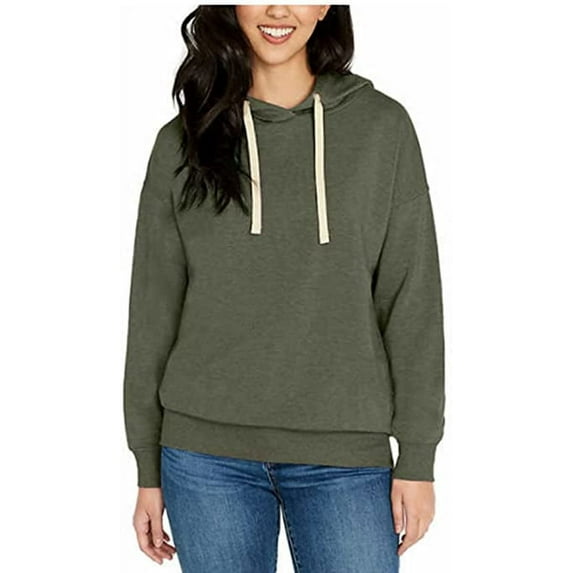 Buffalo Women's Super Soft Hoody Pullover Size: XS, Color: Heather Cedar (Green)