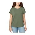 thumbnail image 1 of Buffalo Women's Top Sz XL Short Sleeve Crew Neck T-Shirt Green, 1 of 4