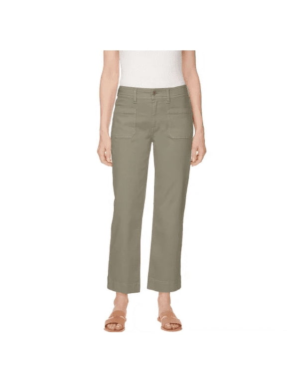 Womens' Wide Leg Crop Pant (Leaf, 14/34)